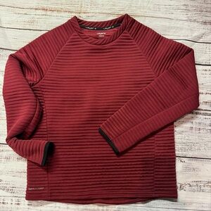 Layers burgundy New lg. 10/12 Burgundy Ribbed Long Sleeve Top